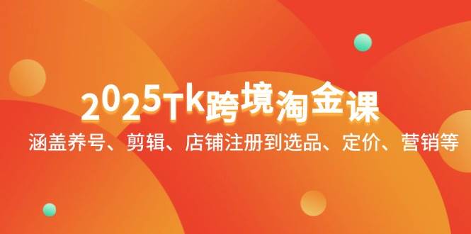 （14638期）2025Tk跨境淘金课：涵盖养号、剪辑、店铺注册到选品、定价、营销等-百盟网