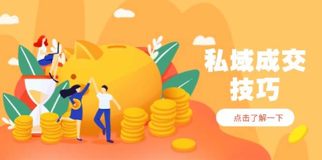 （14601期）私域成交技巧，帮你从入门到精通，破解四大痛点，快速变现，轻松收钱-百盟网