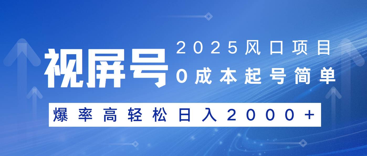 （14157期）2025风口项目，视频号带货，起号简单，爆率高轻松日入2000+-百盟网