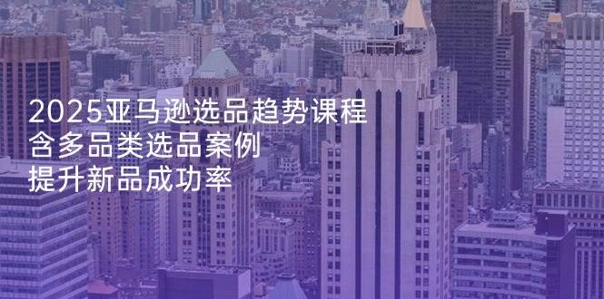 （14434期）2025亚马逊选品趋势课程，含多品类选品案例，提升新品成功率-百盟网