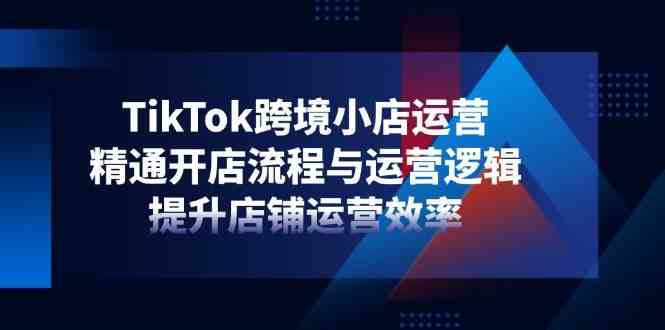 TikTok跨境小店运营，精通开店流程与运营逻辑，提升店铺运营效率-百盟网