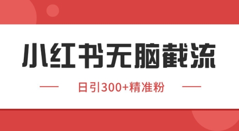 小红书截流同行客源，独家野路子获客玩法 日引200+暴力获客【揭秘】-百盟网