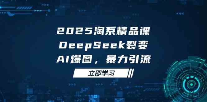 2025无界精品课，DeepSeek裂变，AI爆图，暴力引流助力淘系运营-百盟网