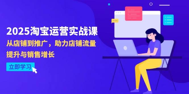 （14504期）2025淘宝运营实战课-4月更新：从店铺到推广，助力店铺流量提升与销售增长-百盟网