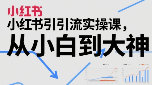 小红书引流实操课，从小白到大神-百盟网