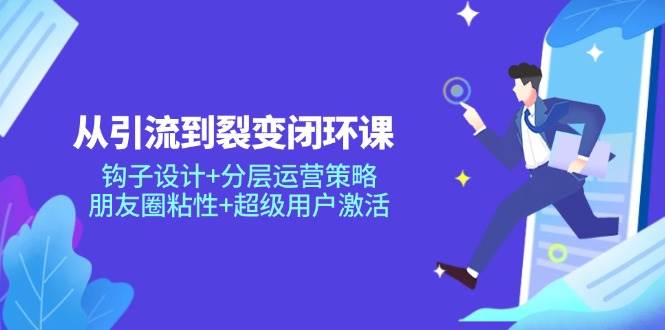 （14726期）从引流到裂变闭环课：钩子设计+分层运营策略，朋友圈粘性+超级用户激活-百盟网