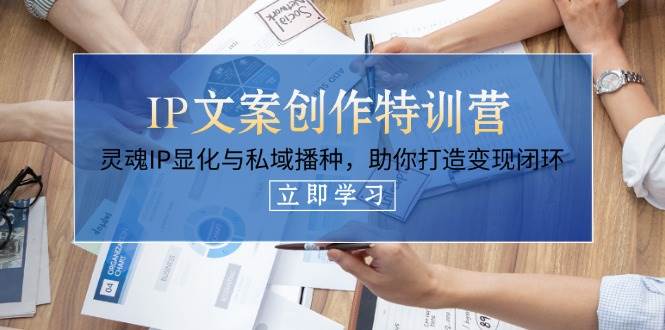 （14330期）IP文案创作特训营，灵魂IP显化与私域播种，助你打造变现闭环（14节课）-百盟网