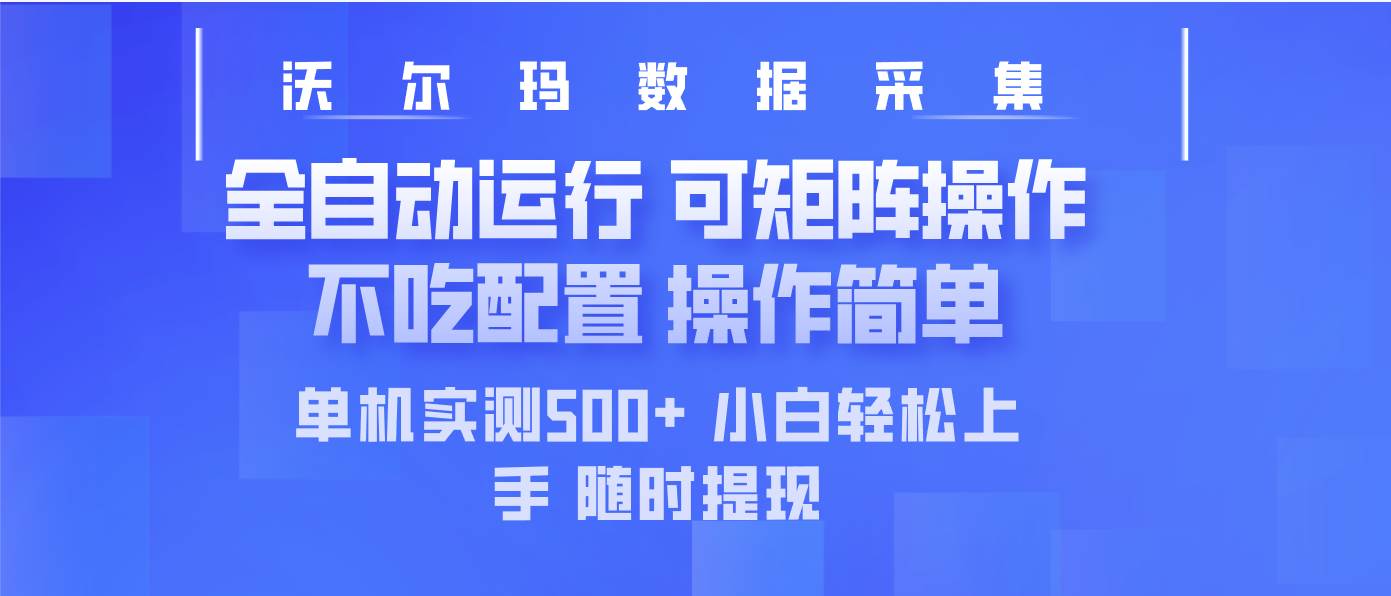（14560期）最新沃尔玛平台采集 全自动运行 可矩阵单机实测500+ 操作简单-百盟网