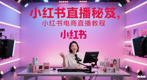 小红书直播秘笈，小红书电商直播教程-百盟网