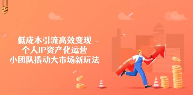 （14555期）低成本引流高效变现，个人IP资产化运营，小团队撬动大市场新玩法-百盟网